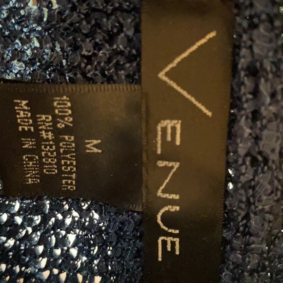 Blue Shawl Sweater - Picture 2 of 3